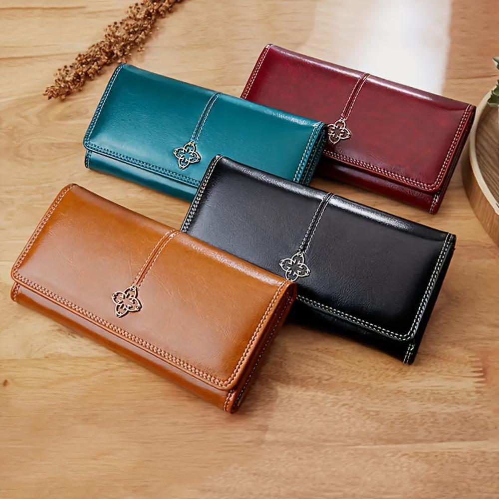 Nicole | Cartera de cuero larga