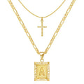 Cruz Inicial | Set de collares | Dorado