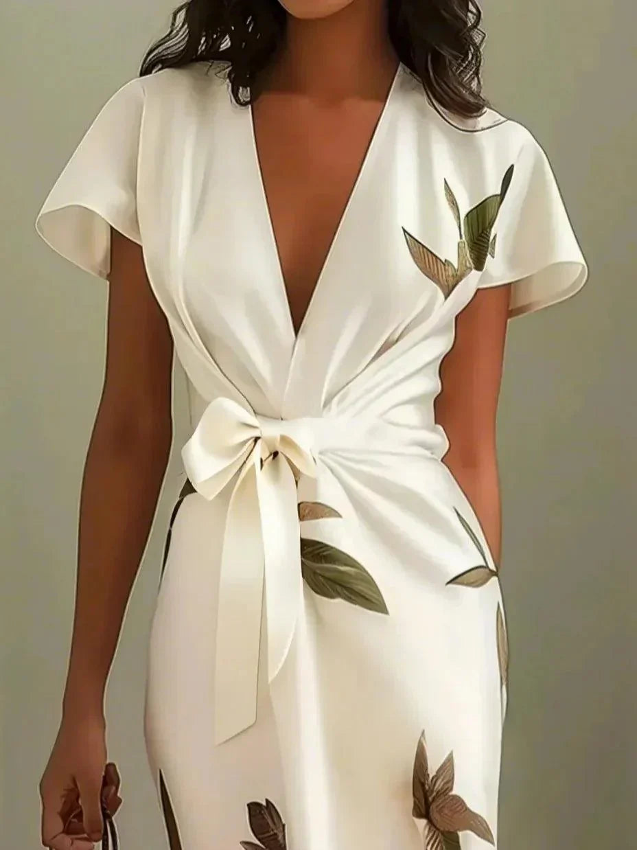 Vestido envolvente elegante