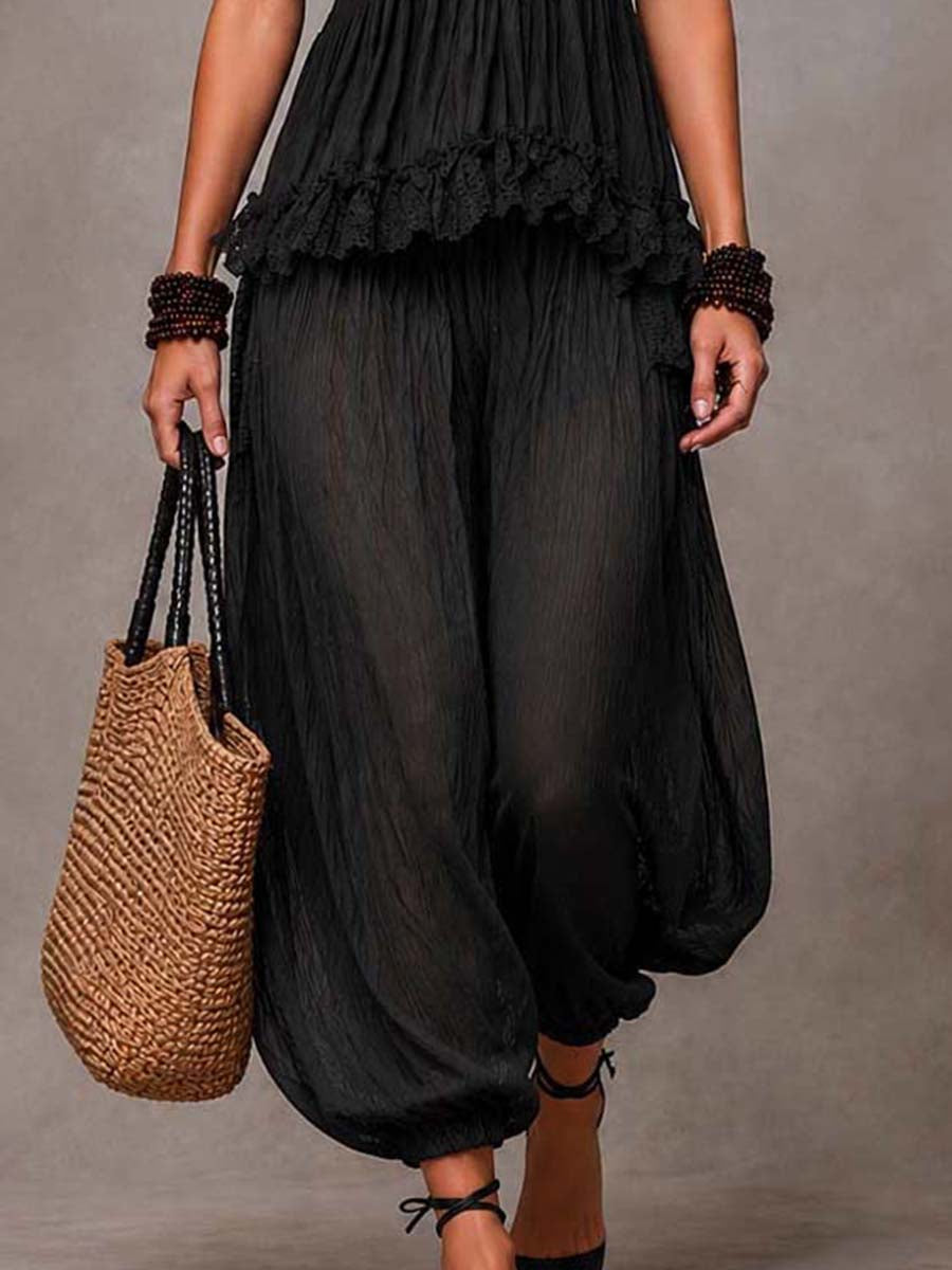 Black Bohemio V-Neck set