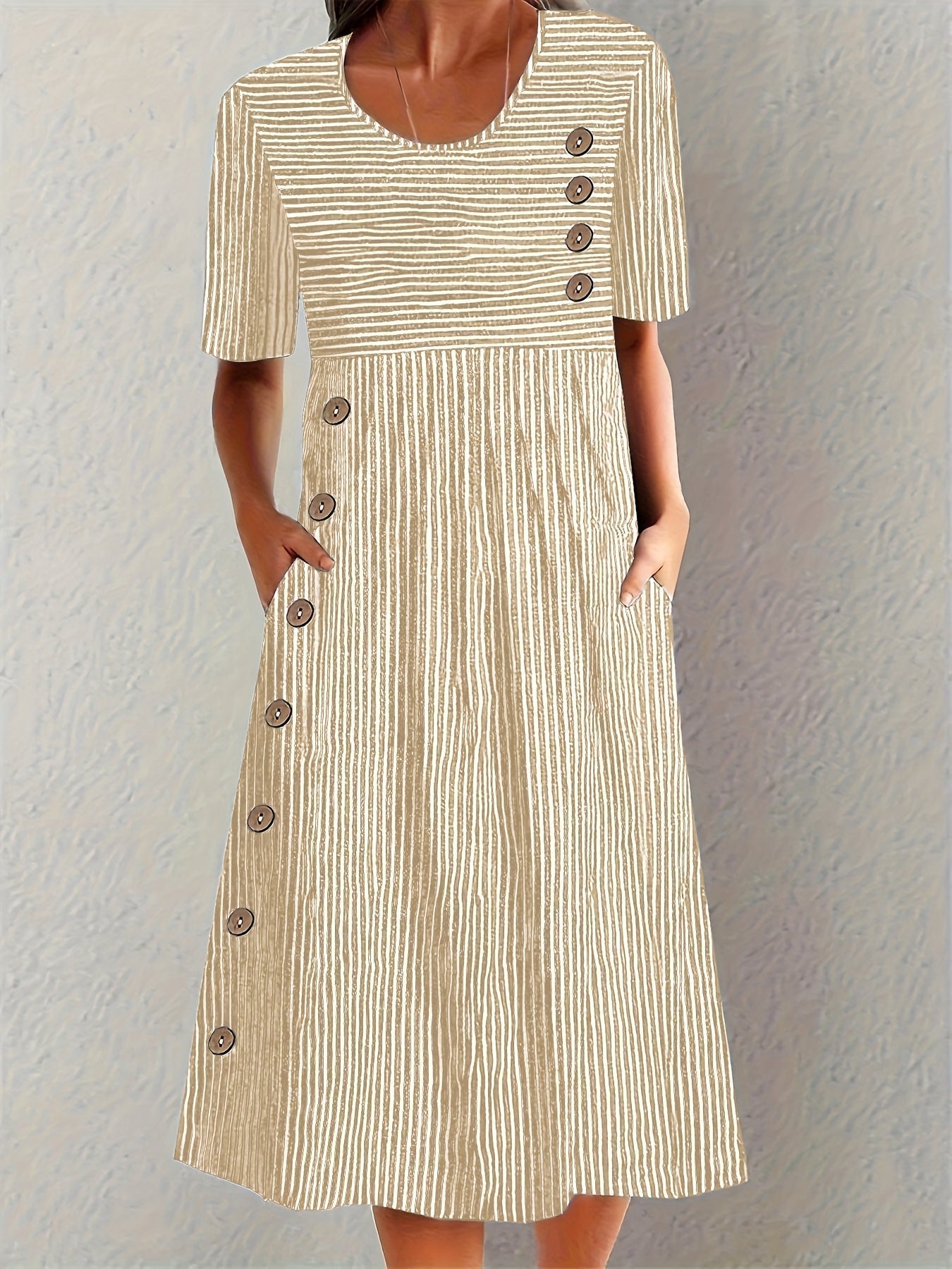 Belle™ | Vestido de Verano a Rayas