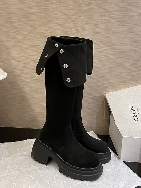 Botines altos marrón, botas largas, botas de caballero