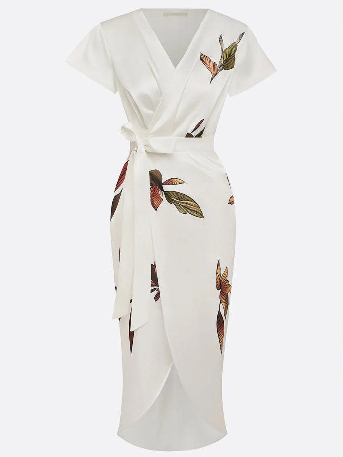 Vestido envolvente elegante