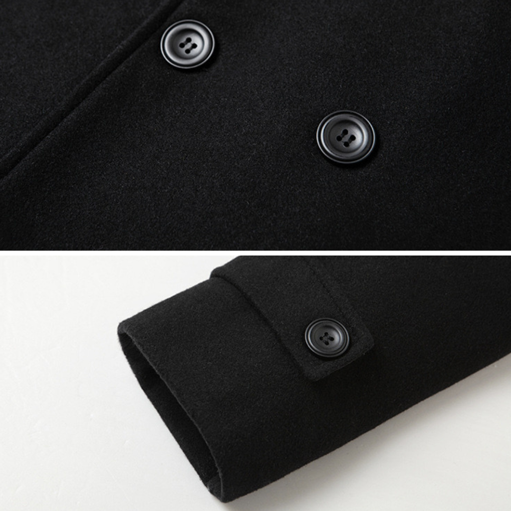 Silvan™ | Abrigo Doble Pecho Elegante en Lana Premium