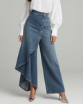 Pantalón de denim envolvente