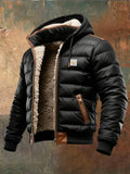 WIKTOR ™ | CHAQUETA DE PIEL DE OVEJA Acolchada Negra