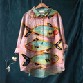 Emanuela – Camisa de lino con estampado