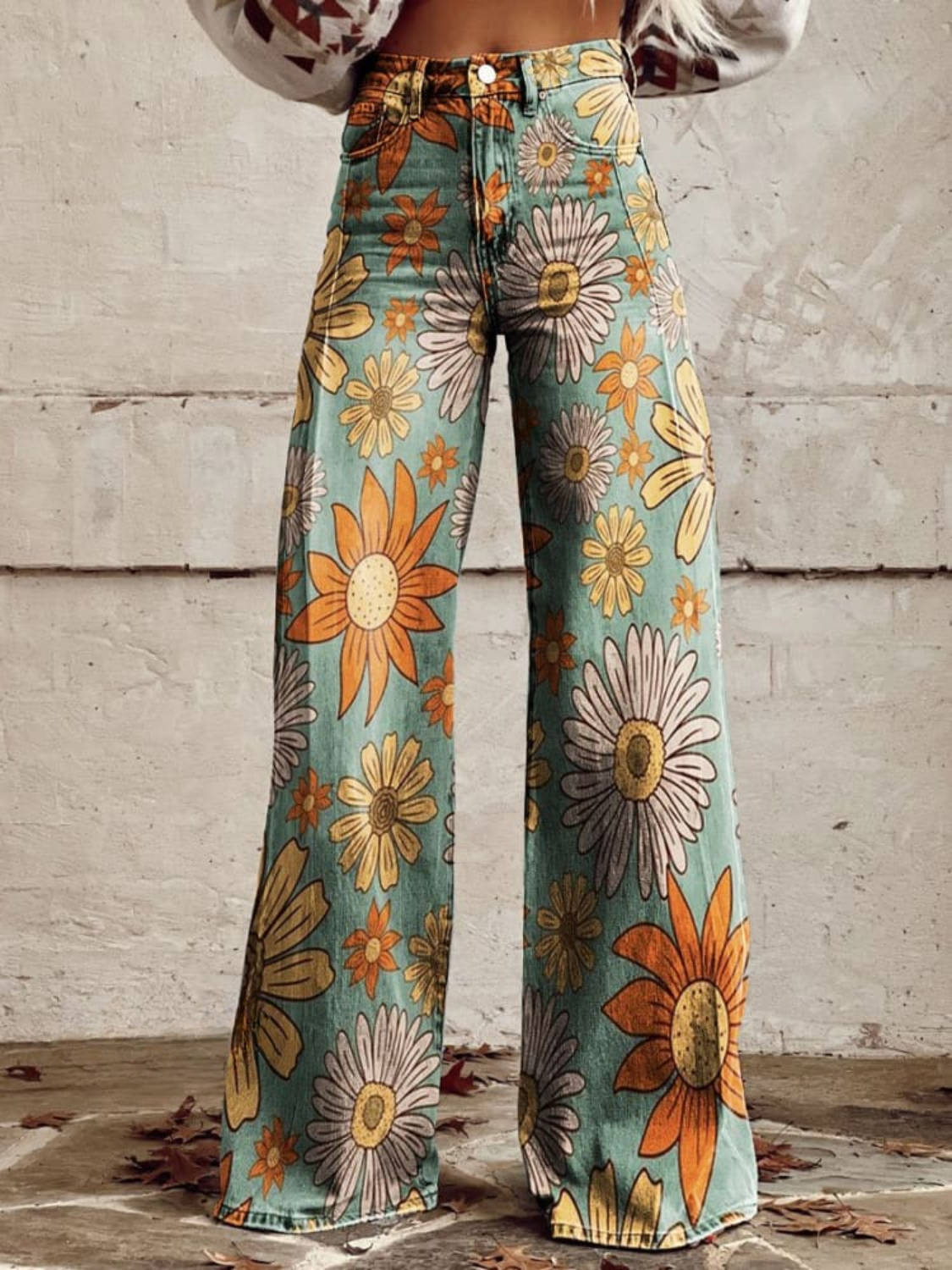 Cirilla - Pantalones Palazzo con estampado floral