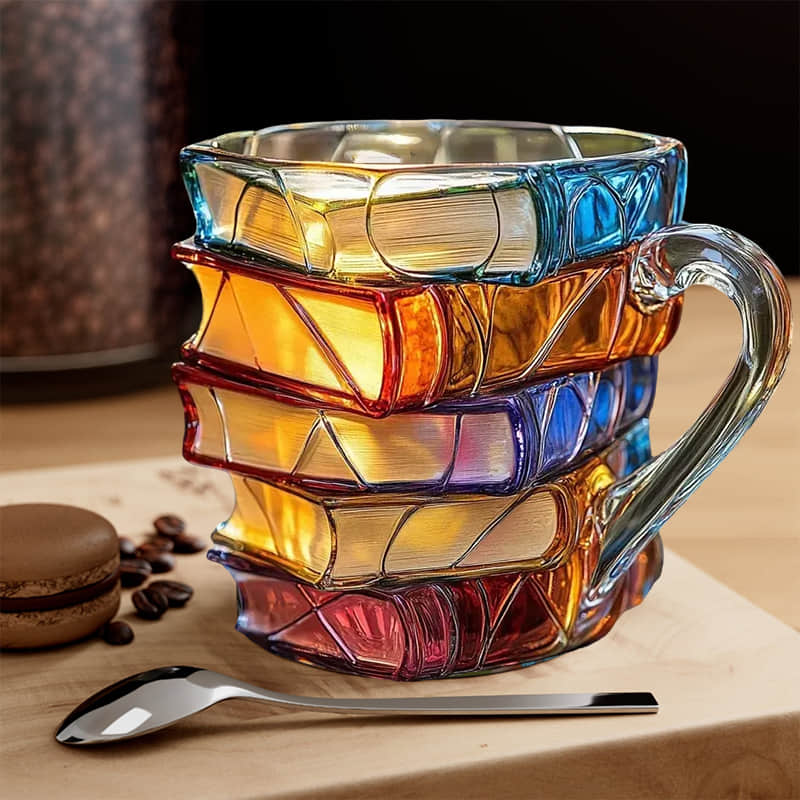 Taza 3D de lectura Felicidad hecha a mano - Original