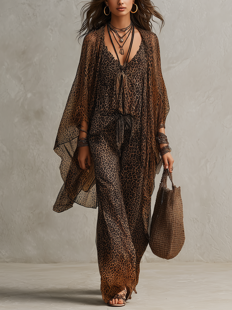 Boho Leopard Luxe 3 Piezas Conjunto