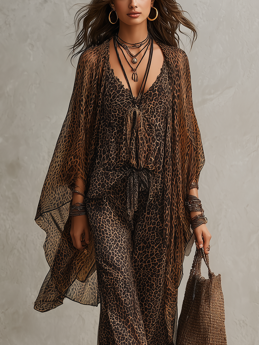 Boho Leopard Luxe 3 Piezas Conjunto
