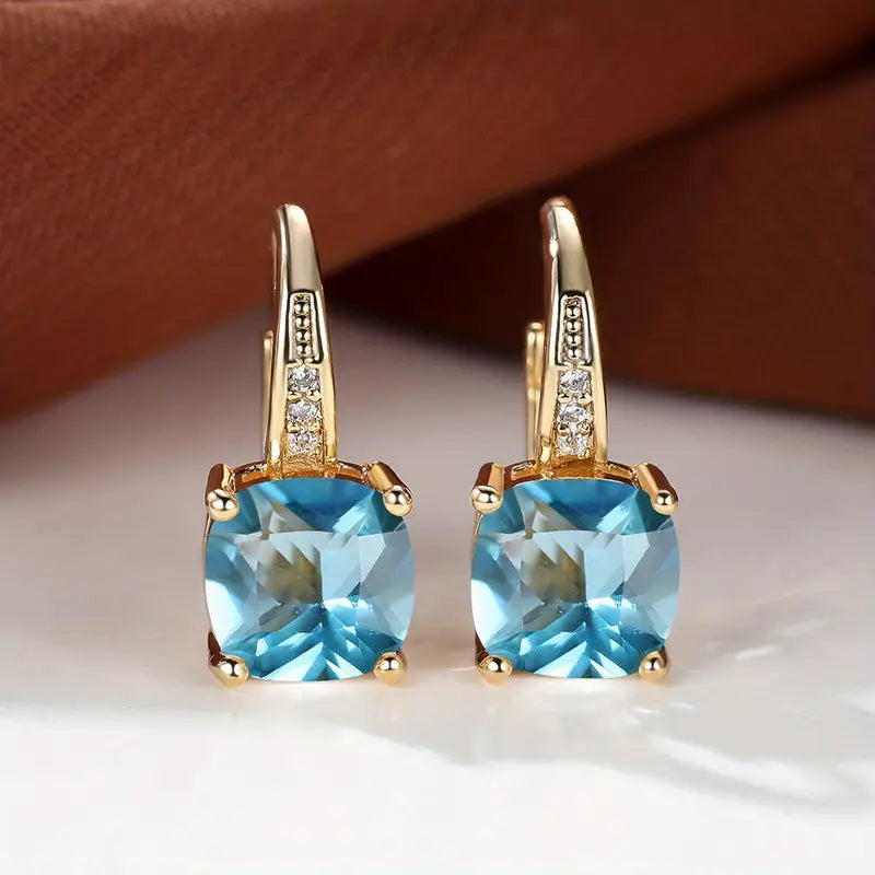 Mystic Stone | Pendientes de aro | Dorado