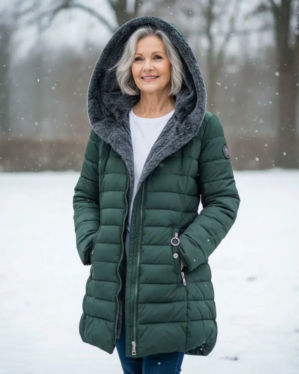 Olivia - Chaqueta de Invierno Acolchada