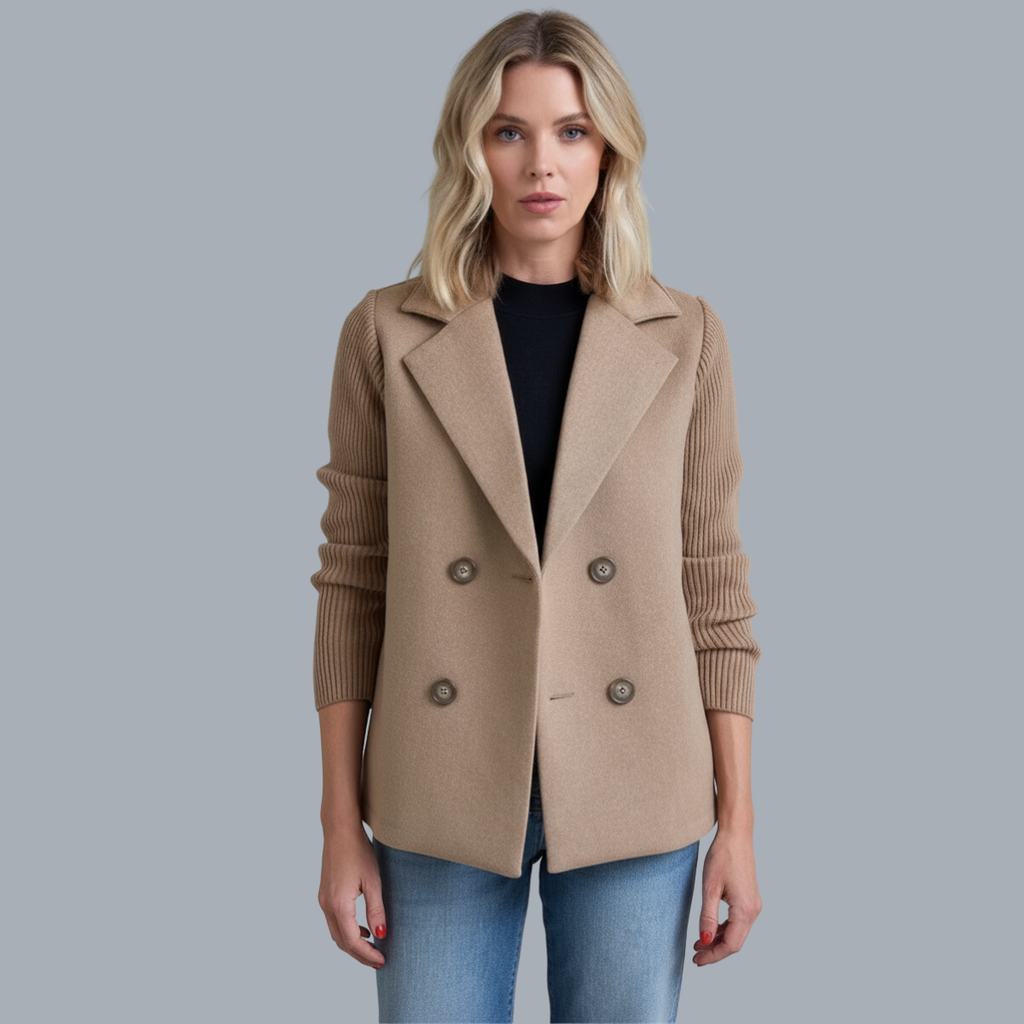 Sasha™ | Abrigo Blazer Acanalado