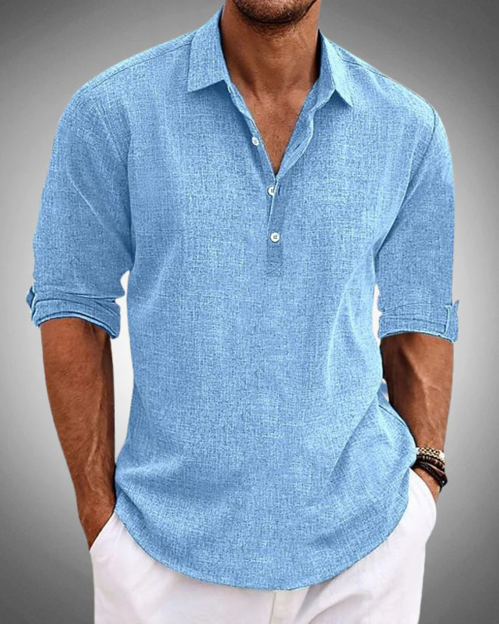 Sabbio Camisa clásica de algodón