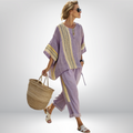 Daisy™ | Conjunto Boho de rayas