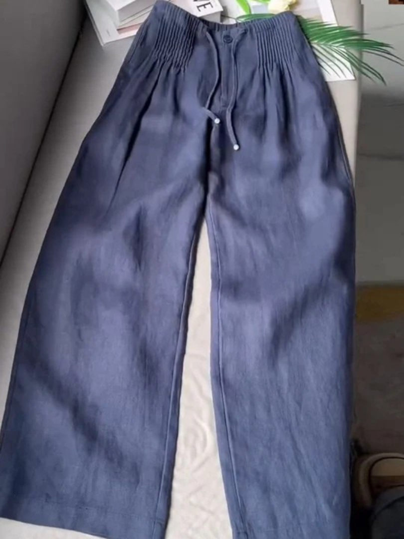 Zofia – Pantalones de algodón de pernera ancha
