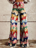 Léon - Pantalones florales elegantes