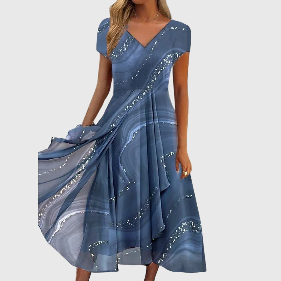 Aubrielle | Vestido midi fluido
