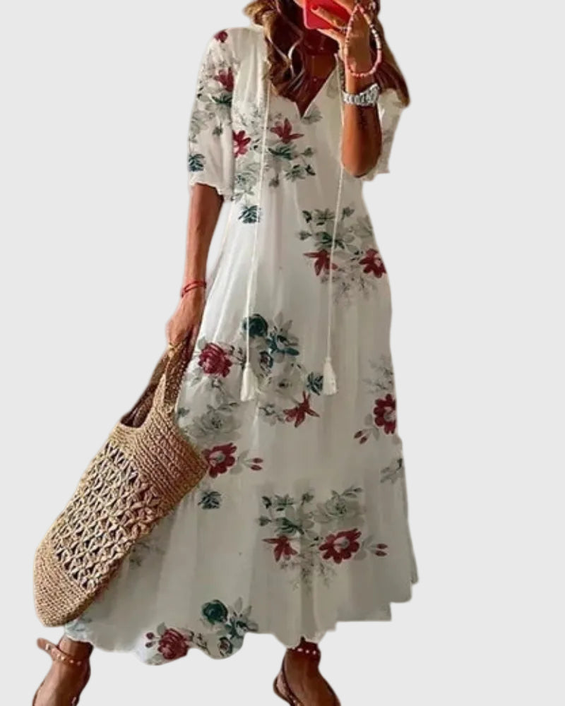 Sofia | Vestido Maxi Boho Vintage de Verano