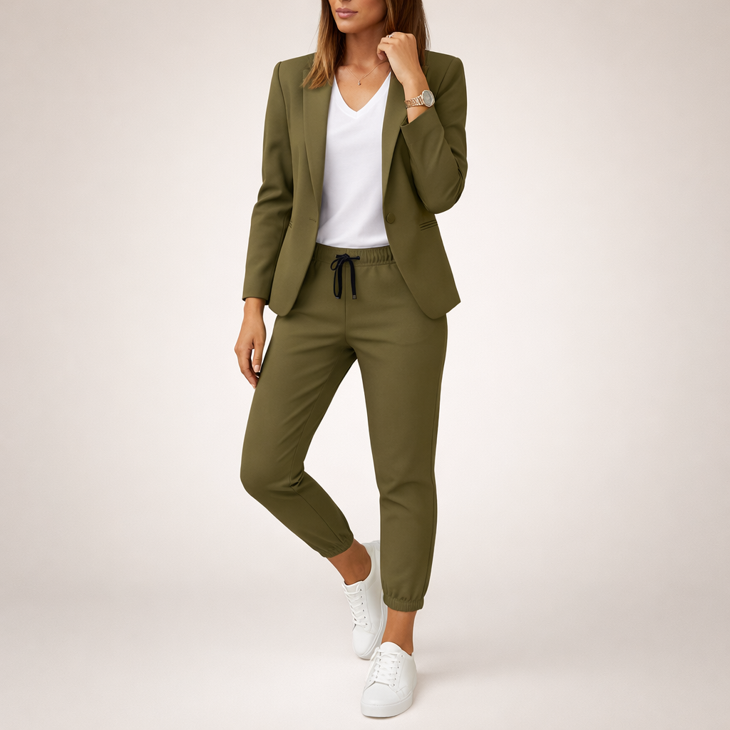 Eva™ | Conjunto de traje holgado con un toque deportivo