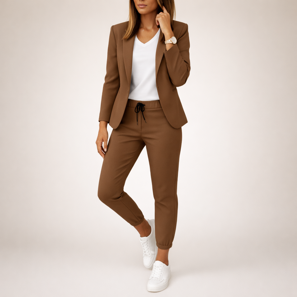 Eva™ | Conjunto de traje holgado con un toque deportivo