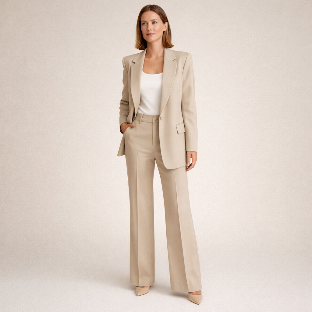 Vanessa™ | Conjunto de traje elegante con pantalones acampanados