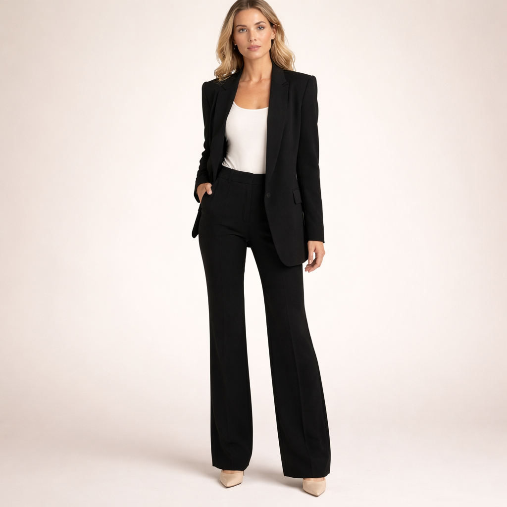 Vanessa™ | Conjunto de traje elegante con pantalones acampanados