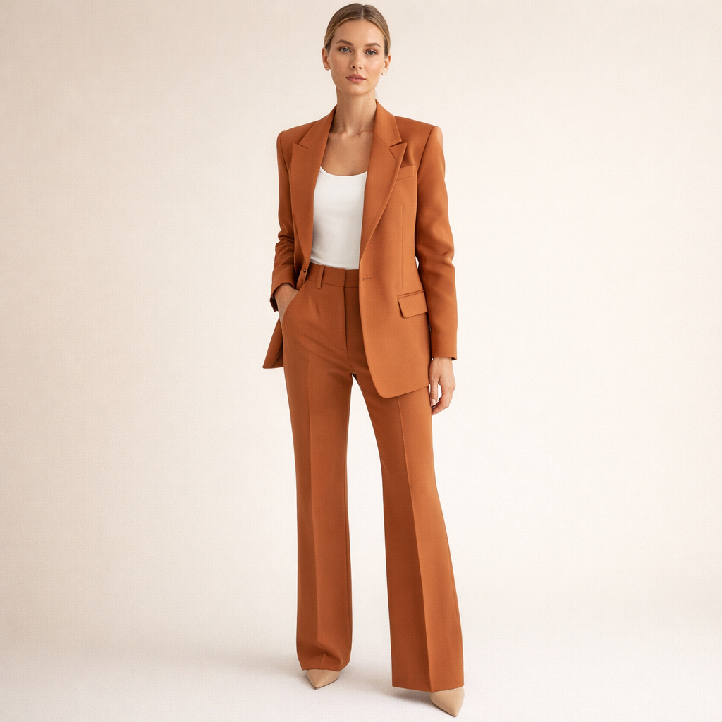 Vanessa™ | Conjunto de traje elegante con pantalones acampanados