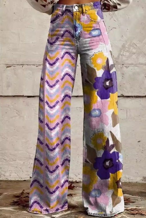 Isadora - Pantalones florales bohemios