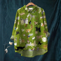 Lavinia – Camisa de lino estampado