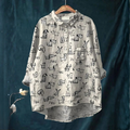Patrizia – Camisa de lino estampada