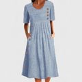 Jarna | Vestido midi a rayas