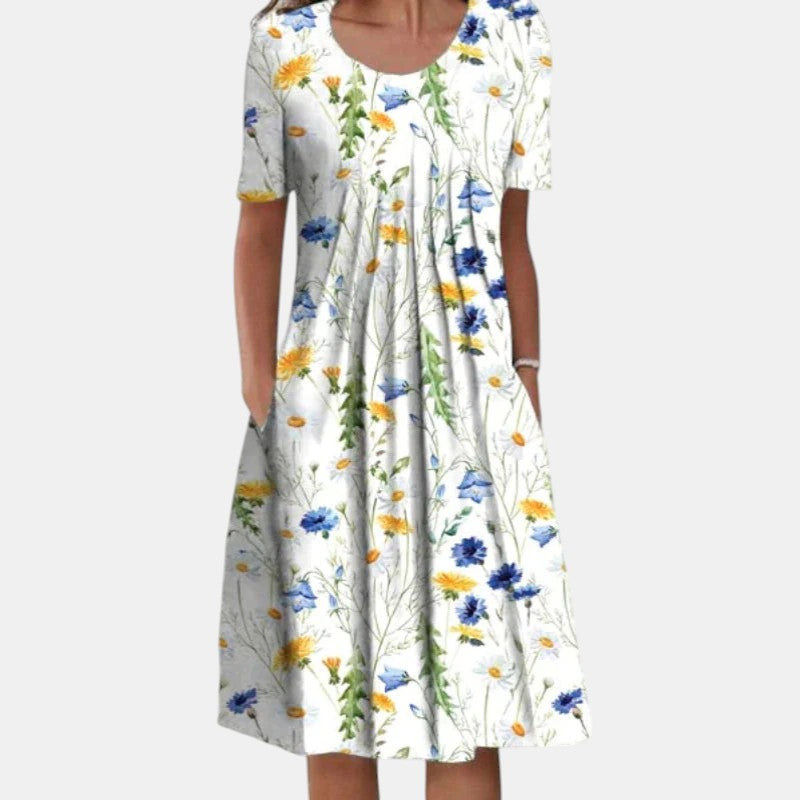 Gigi™ | Vestido de algodón con cobertura del abdomen