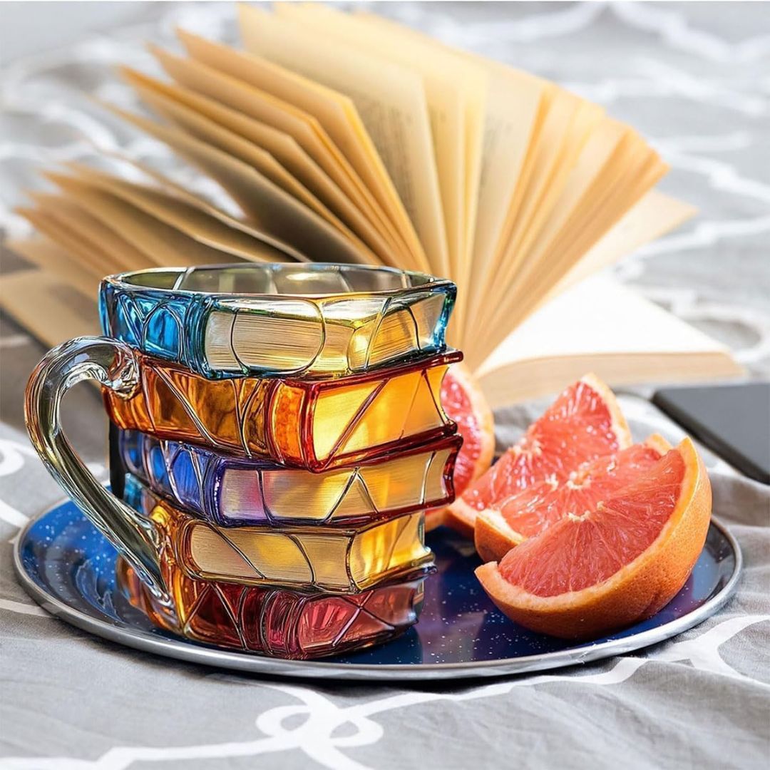 Taza 3D de lectura Felicidad hecha a mano - Original