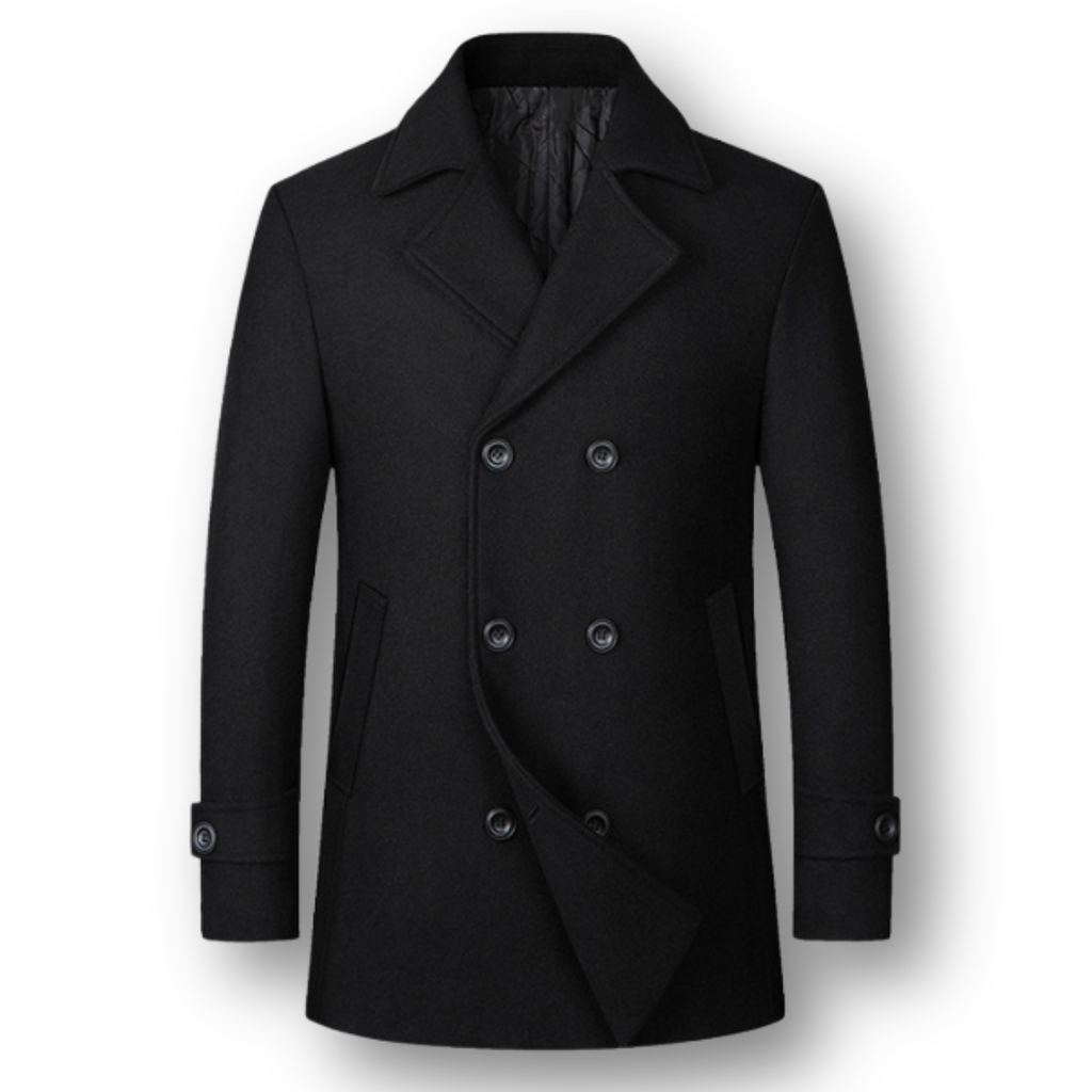 Silvan™ | Abrigo Doble Pecho Elegante en Lana Premium