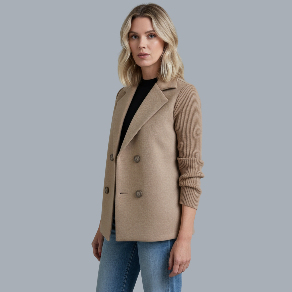 Sasha™ | Abrigo Blazer Acanalado