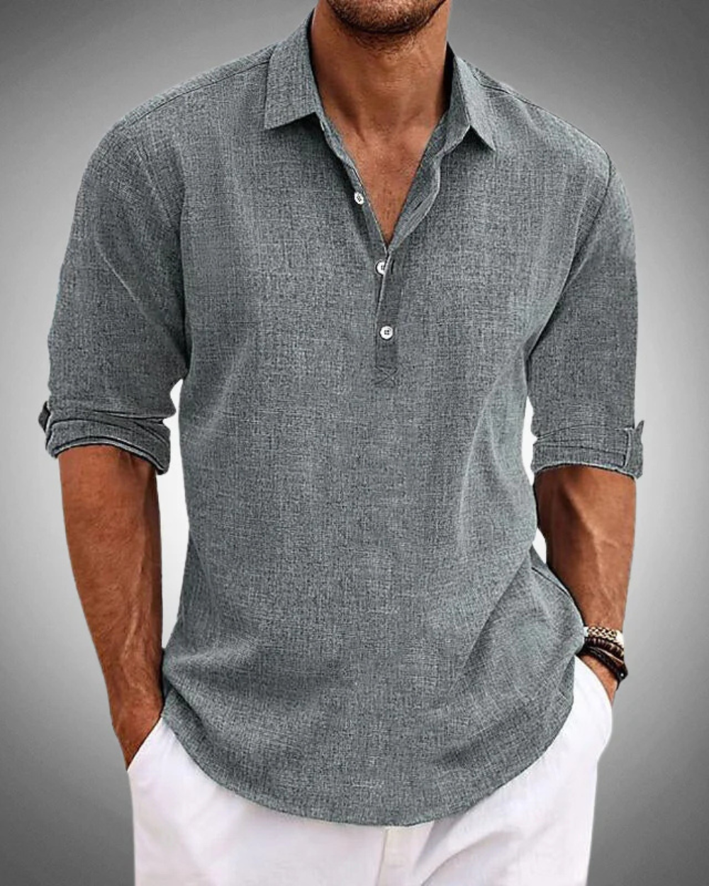 Sabbio Camisa clásica de algodón