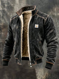 ANDRZEJ™ | CHAQUETA VINTAGE CON FORRO SHERPA