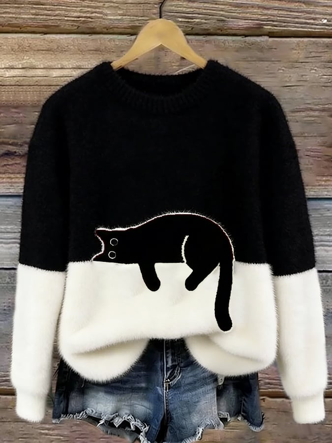Luna | Sudadera con diseño de gato