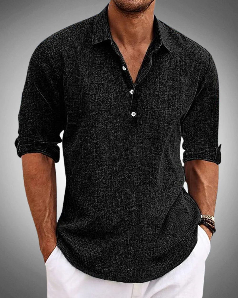 Sabbio Camisa clásica de algodón