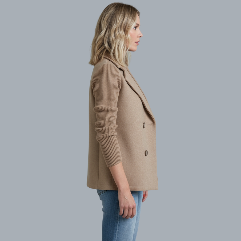Sasha™ | Abrigo Blazer Acanalado