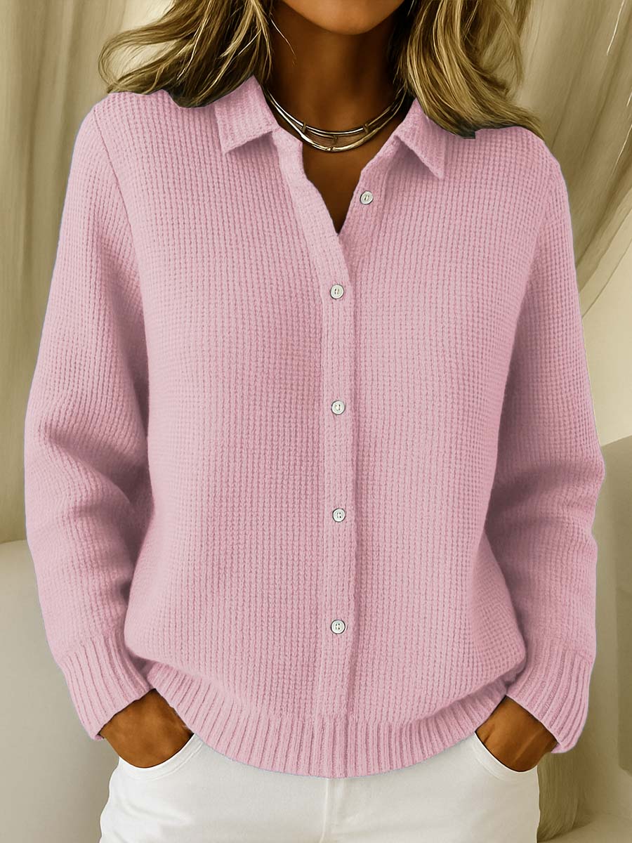 Elena | Cardigan Clásico de Punto Suave