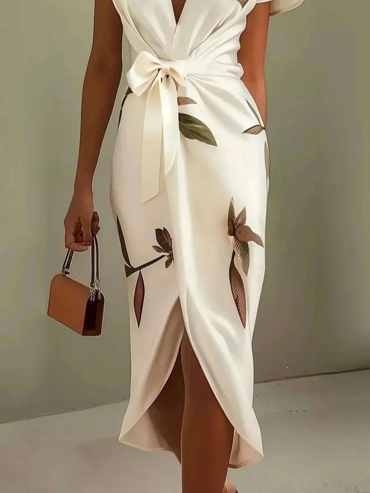 Vestido envolvente elegante