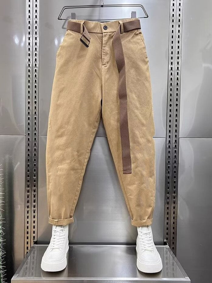 Laurent™ | Pantalones Capri con cinturón