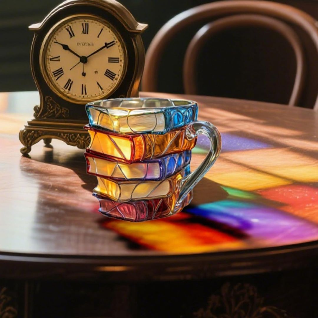 Taza 3D de lectura Felicidad hecha a mano - Original