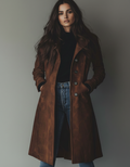 Teresa - Abrigo de Ante Estilo Vintage