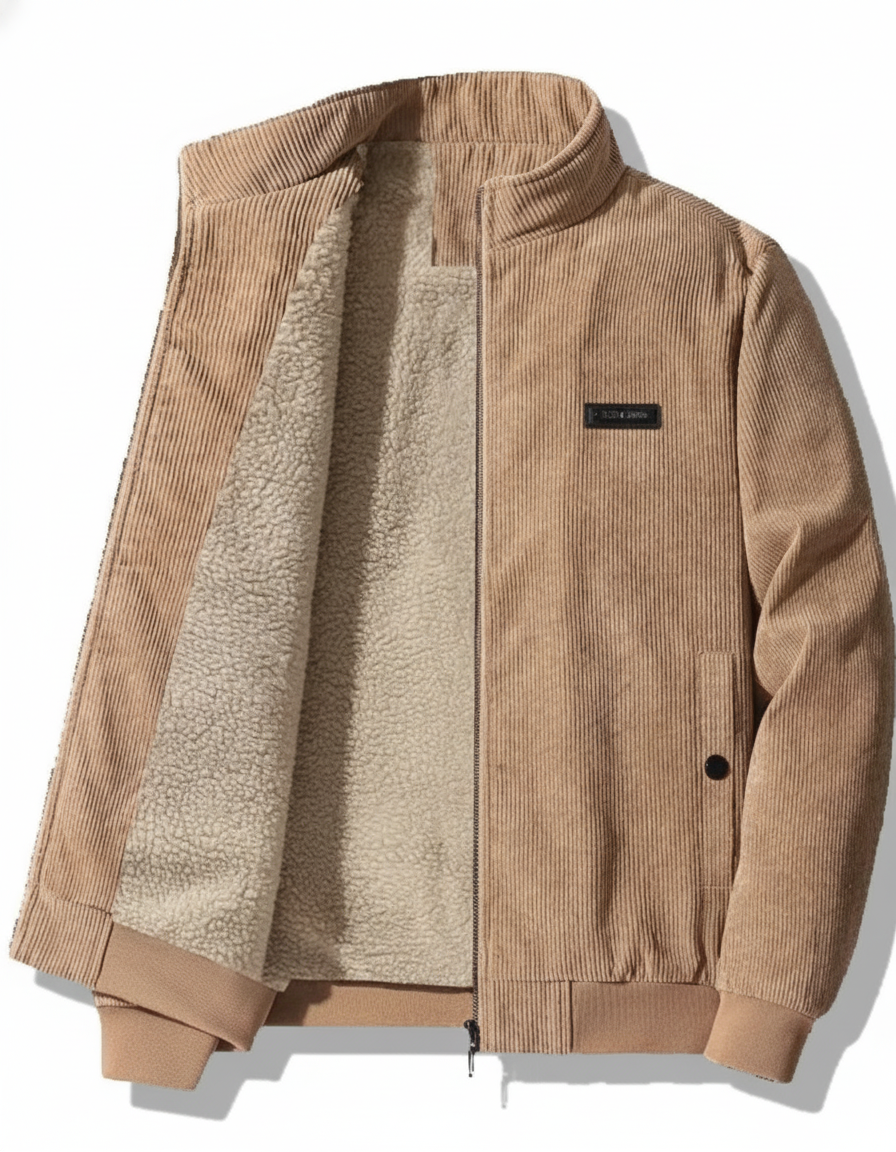 Renzo - Chaqueta de Pana con Forro de Felpa