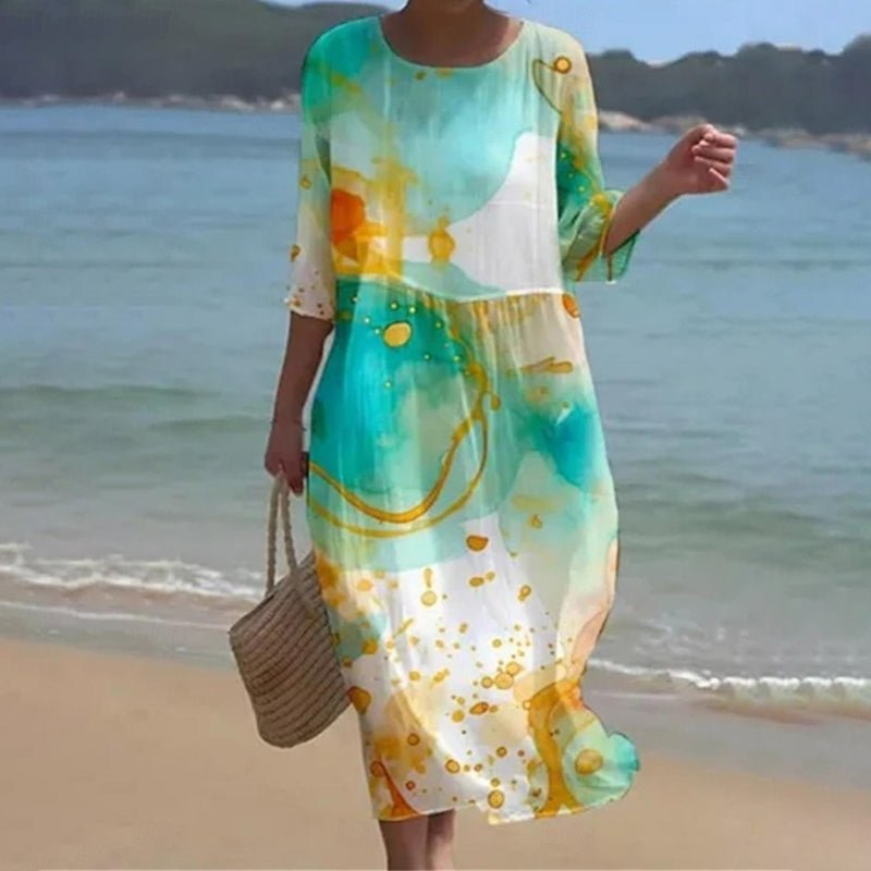 Zara | Vestido de flores del atardecer
