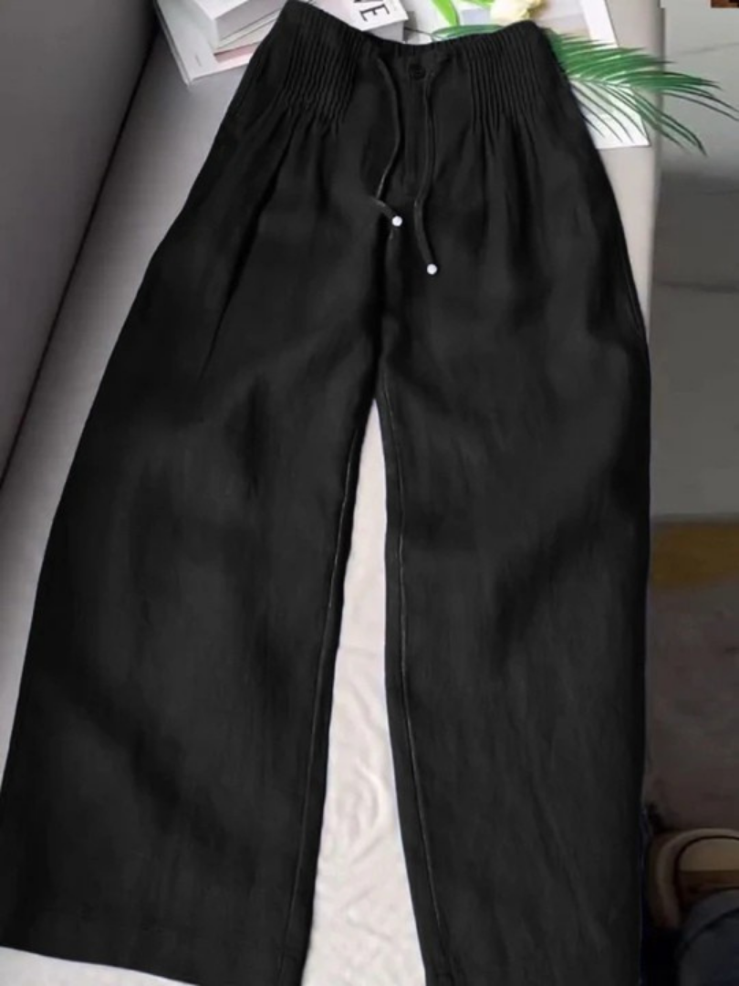 Zofia – Pantalones de algodón de pernera ancha